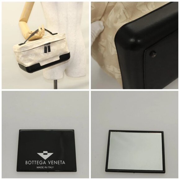 BOTTEGA VENETA Vanity Cosmetic Pouch Canvas Beige - Picture 15 of 15